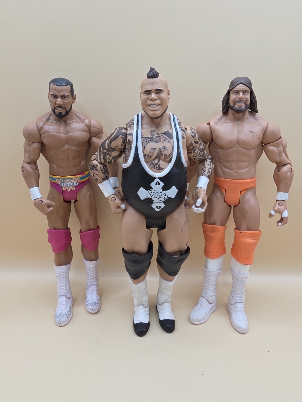 2011 WWE Randy Macho Man Savage Jinder Mahal Brodus Clay Wrestling Figures - Picture 1 of 6
